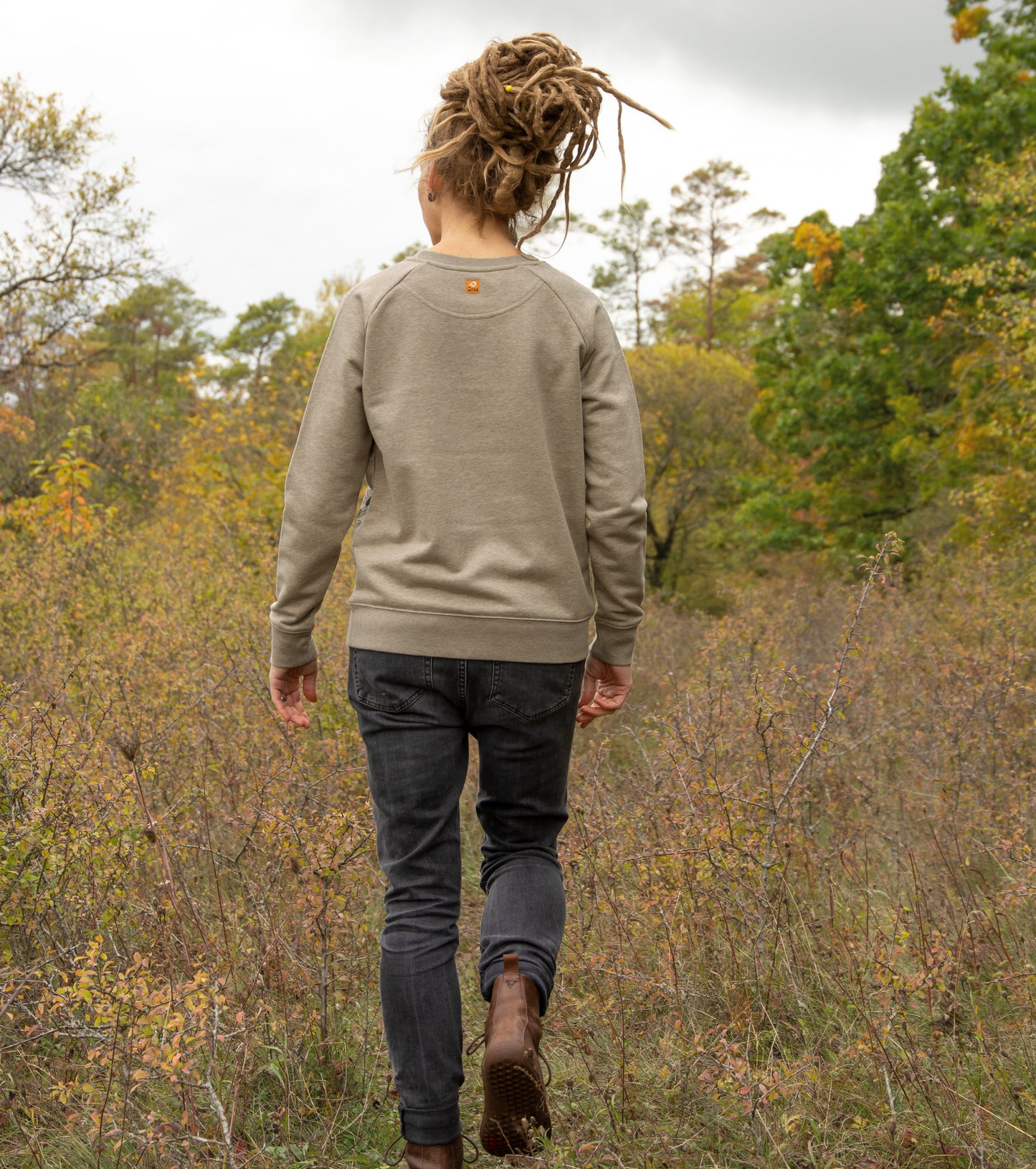 Blaubeer Pulli in heather sand M
