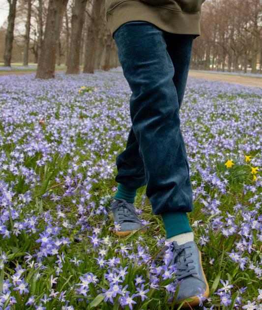 Kinder Nickihose in blau / petrol 98, 116