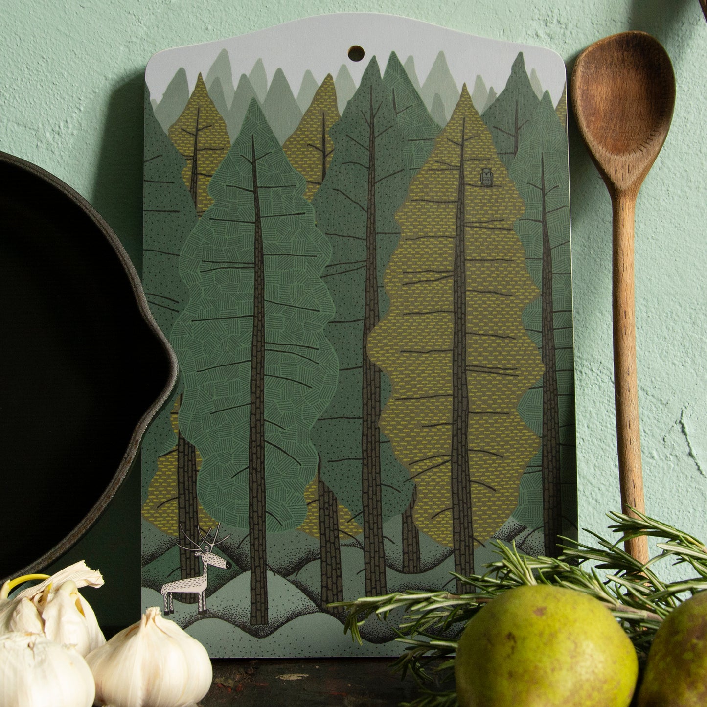 Tannenwald, Servierbrett 30x20cm