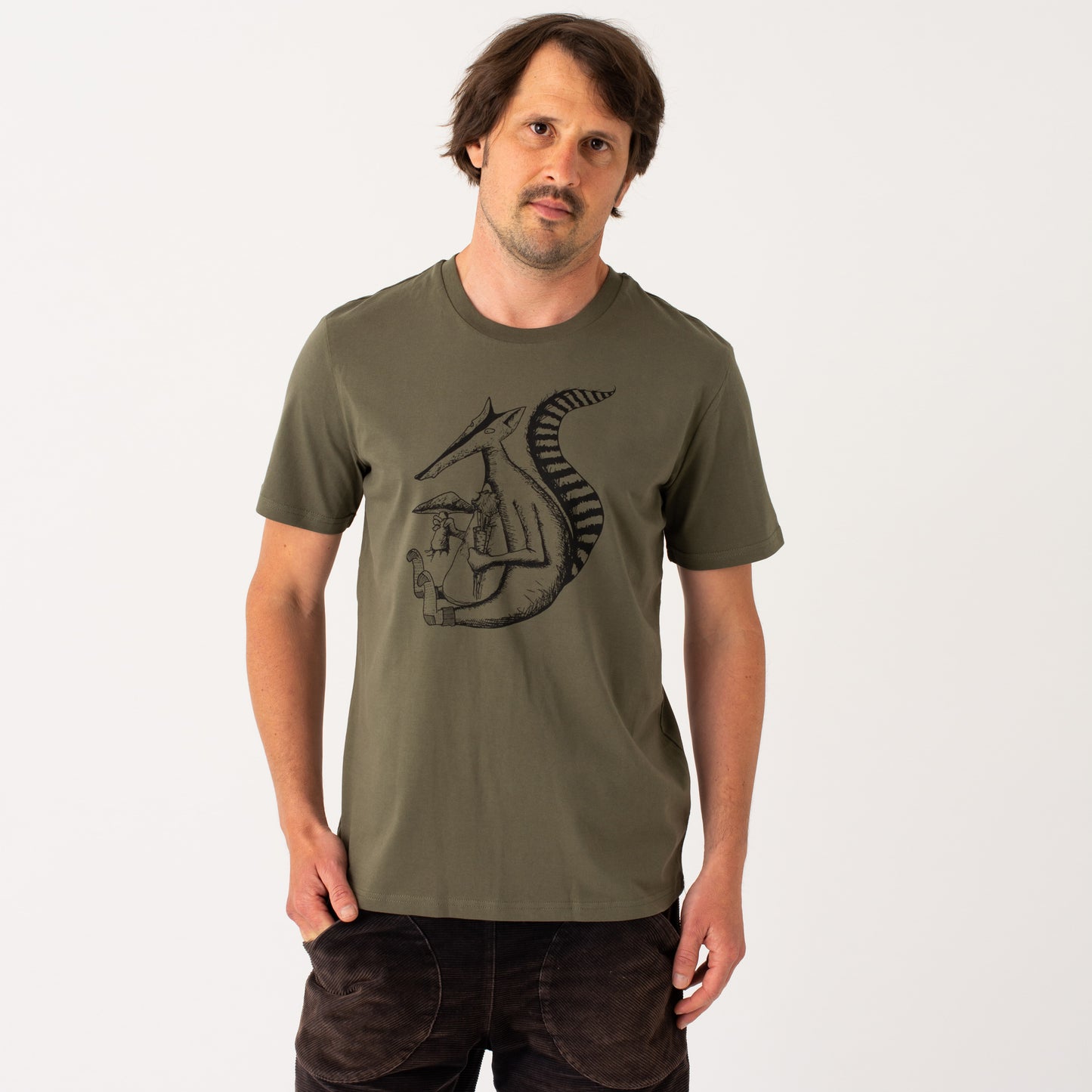 Duchs T-Shirt in khaki XS-XXL