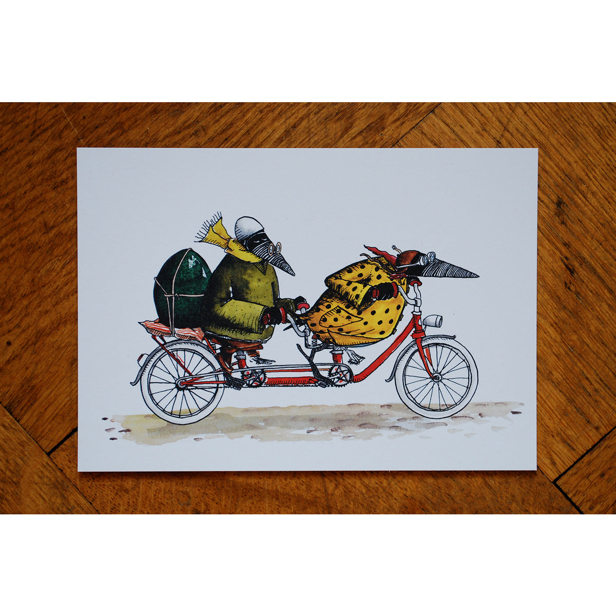 Tandem Postkarte