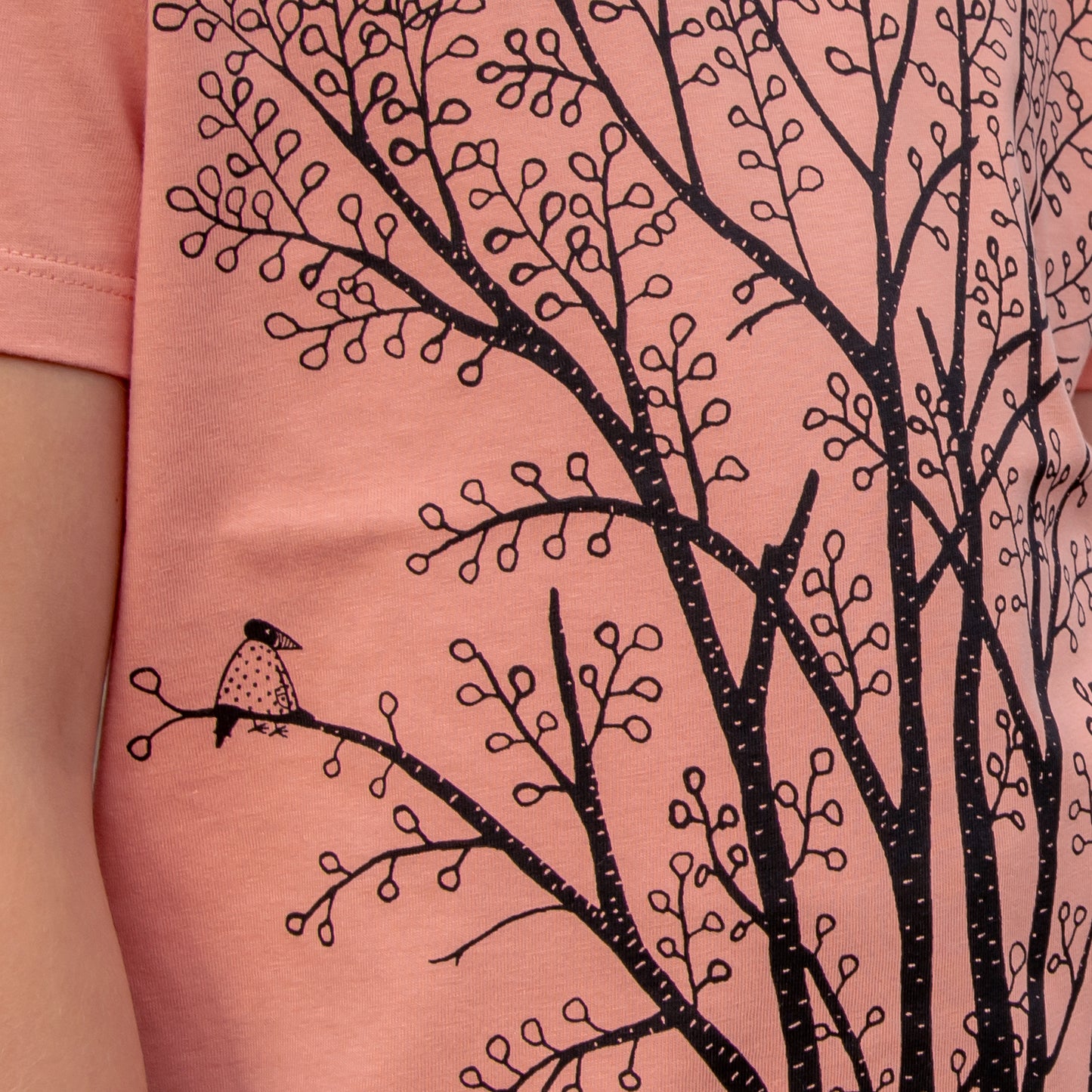 Erle mit Elster T-Shirt in rose clay