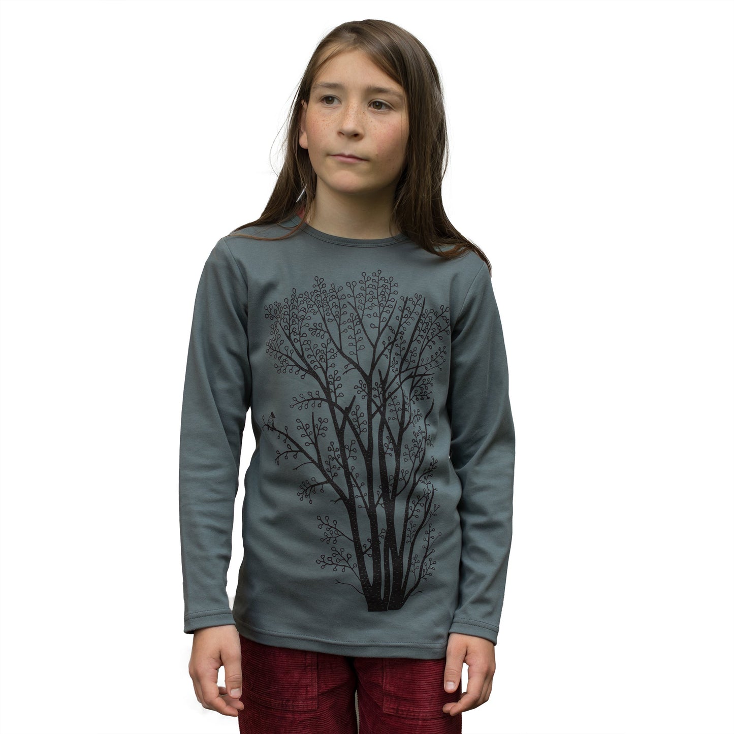 Erle mit Elster Langarmshirt  in stormy weather 86-116