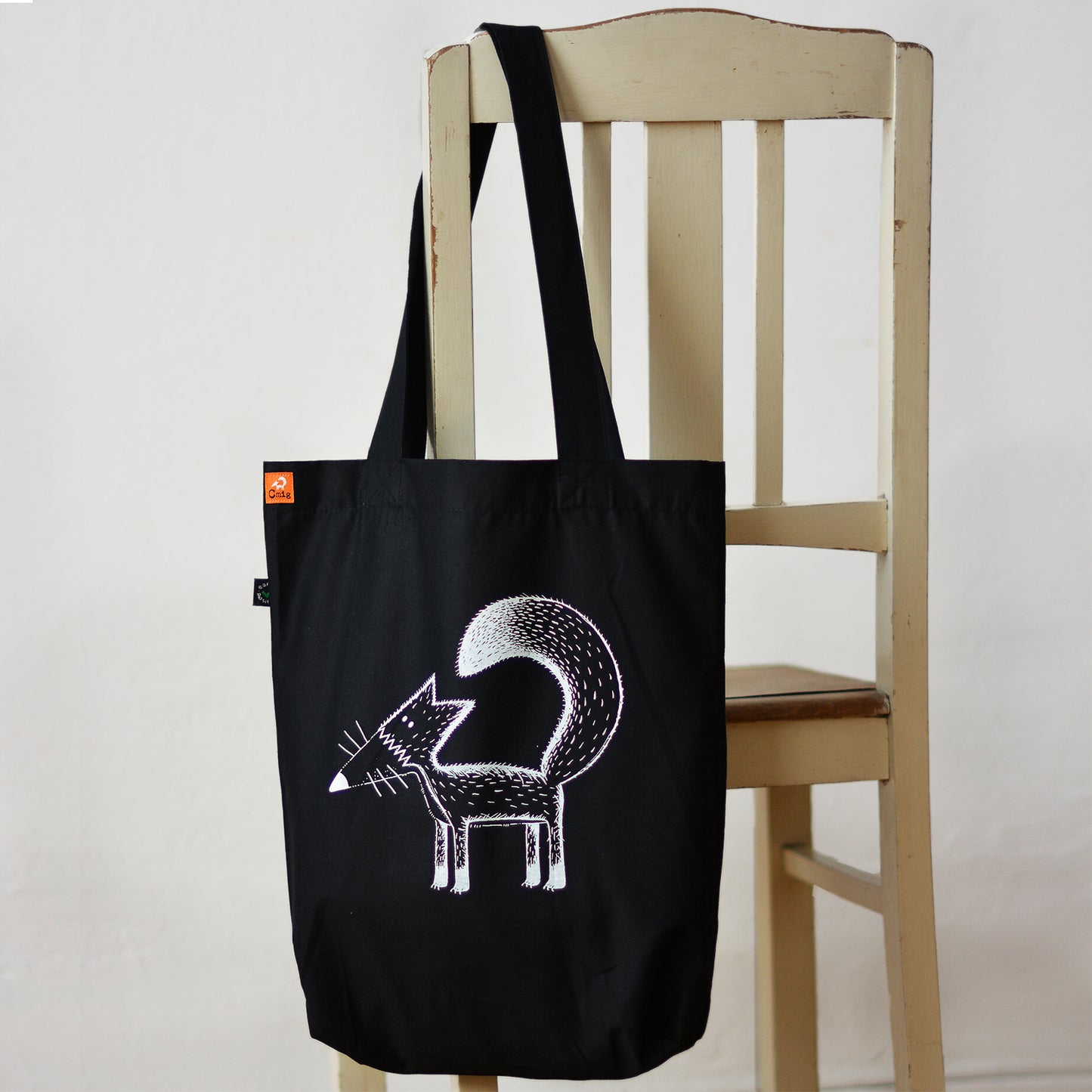 bio baumwolle einkaufstbeutel fuchs