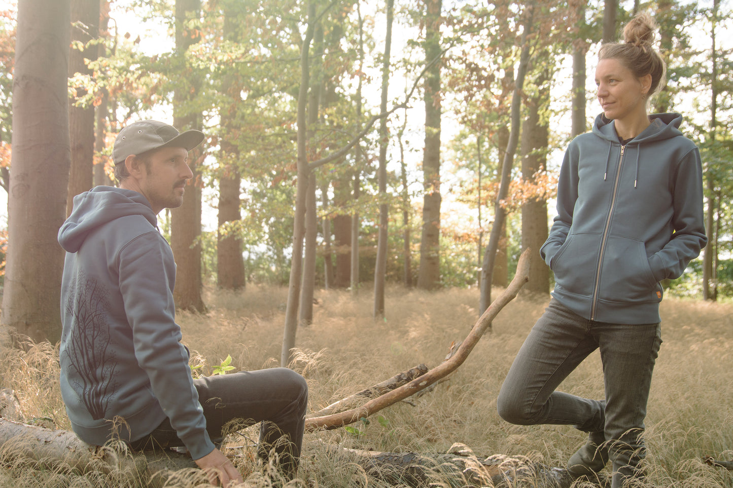 B-Ware Erle mit Elster Kapuzenjacke unisex in stargazer S