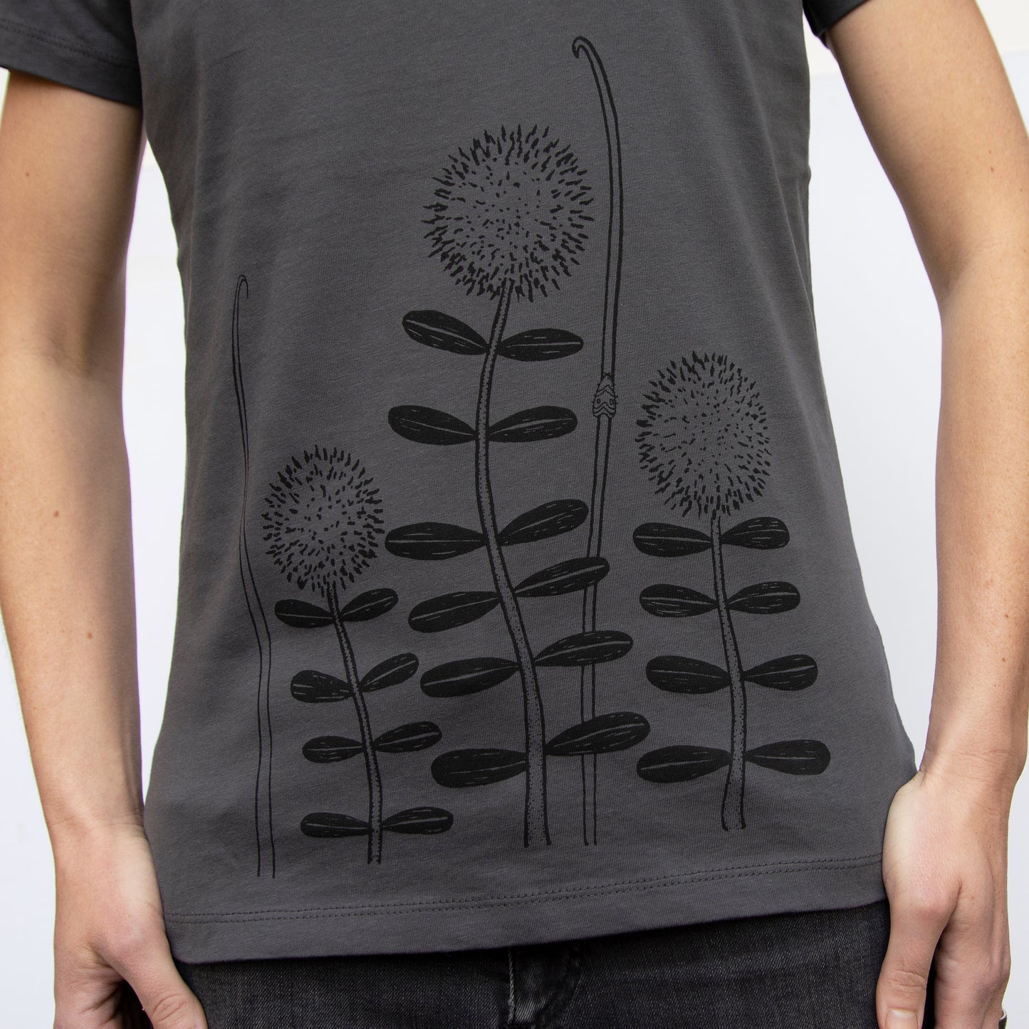 Waldblumen T-Shirt in anthracite XS-XXL