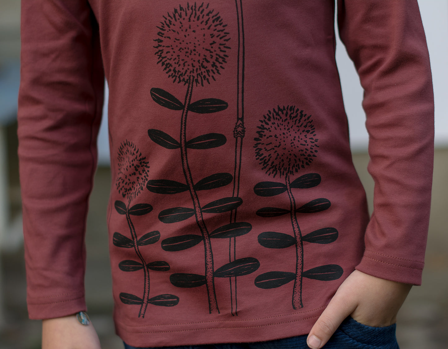 Waldblumen Langarmshirt in apple butter