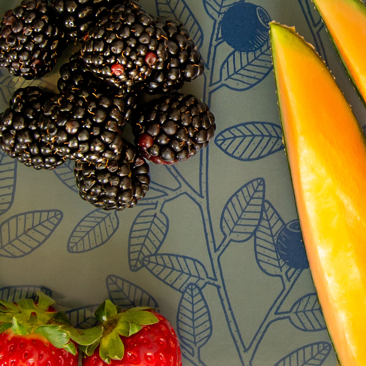 Blaubeeren, kleines Tablett 20x20cm