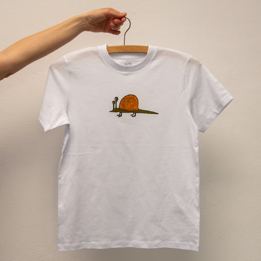 unikat Schnigel T-Shirt in weiß 134/140
