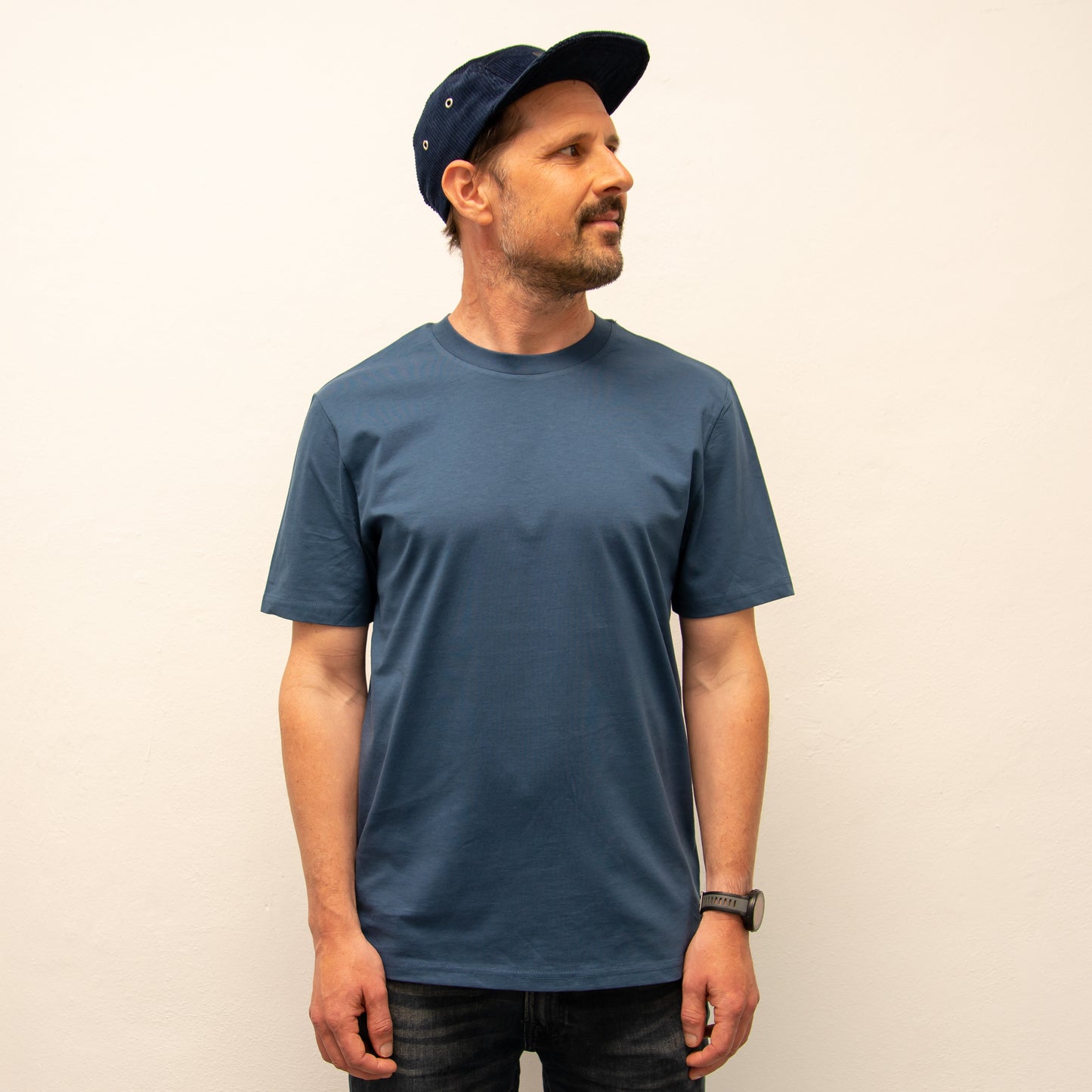 Kaffee-Hörnchen T-Shirt in dark teal XS-XXL
