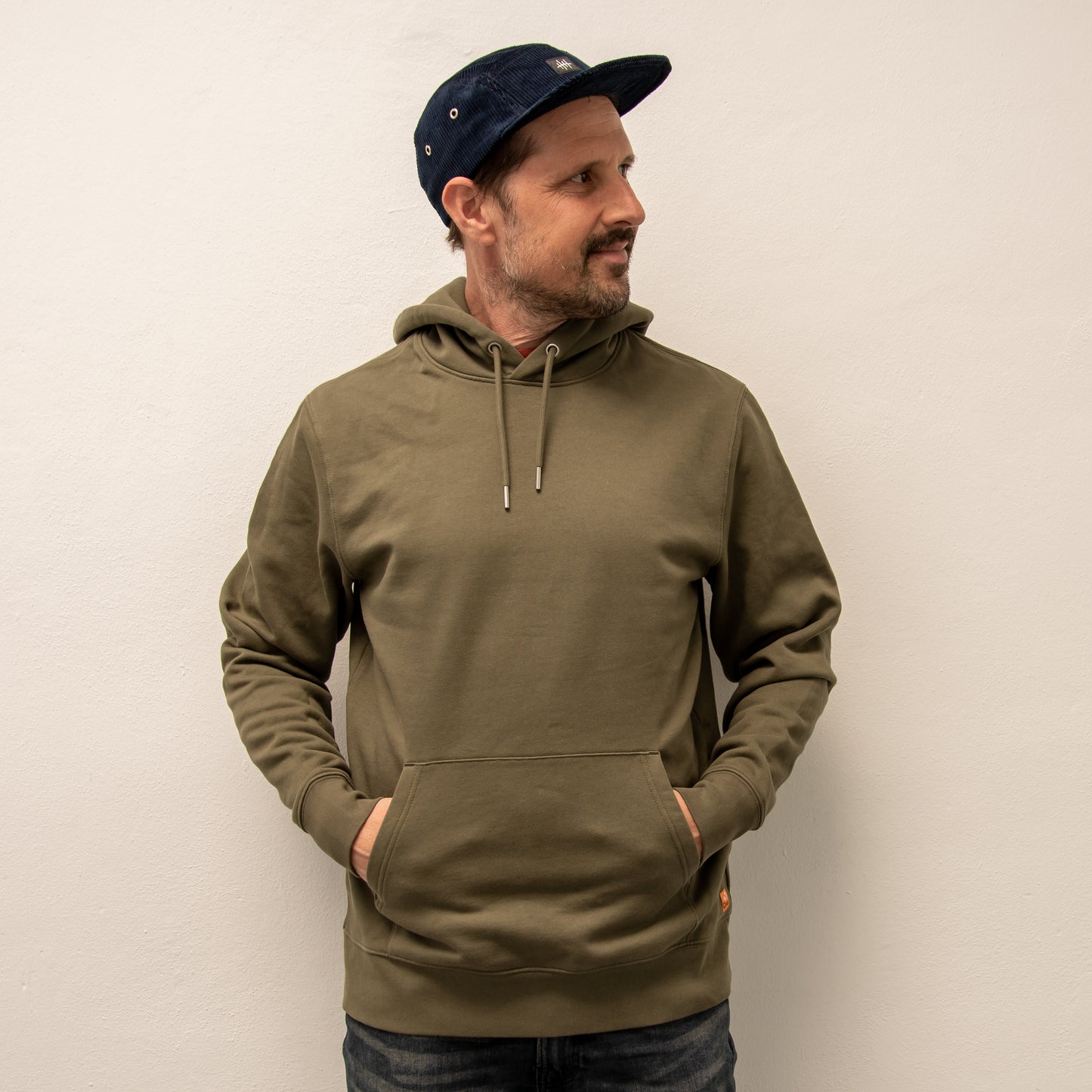 unikat Franzi Fuchs Hoodie unisex in Khaki M