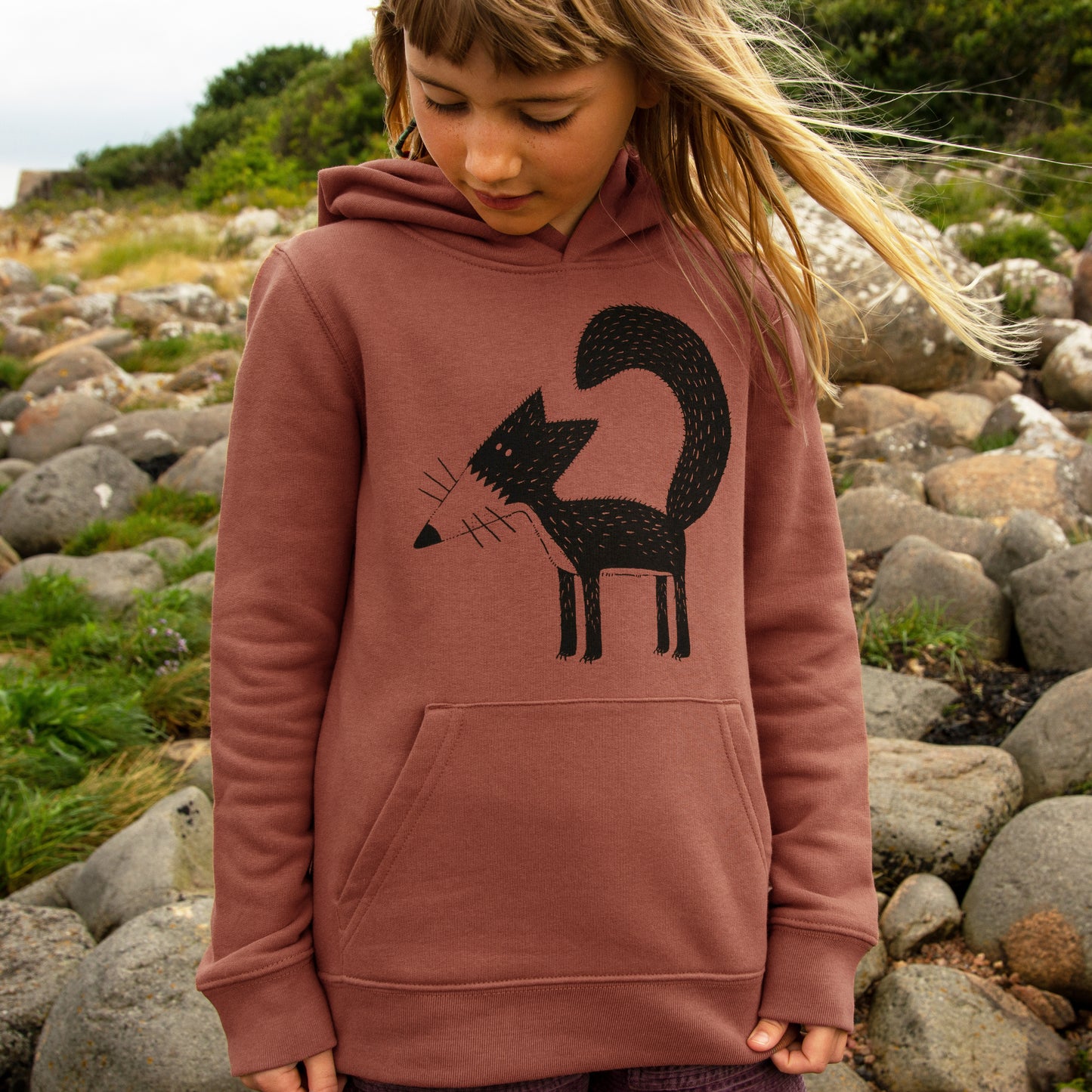 Franzi Fuchs hoodie in heritage brown
