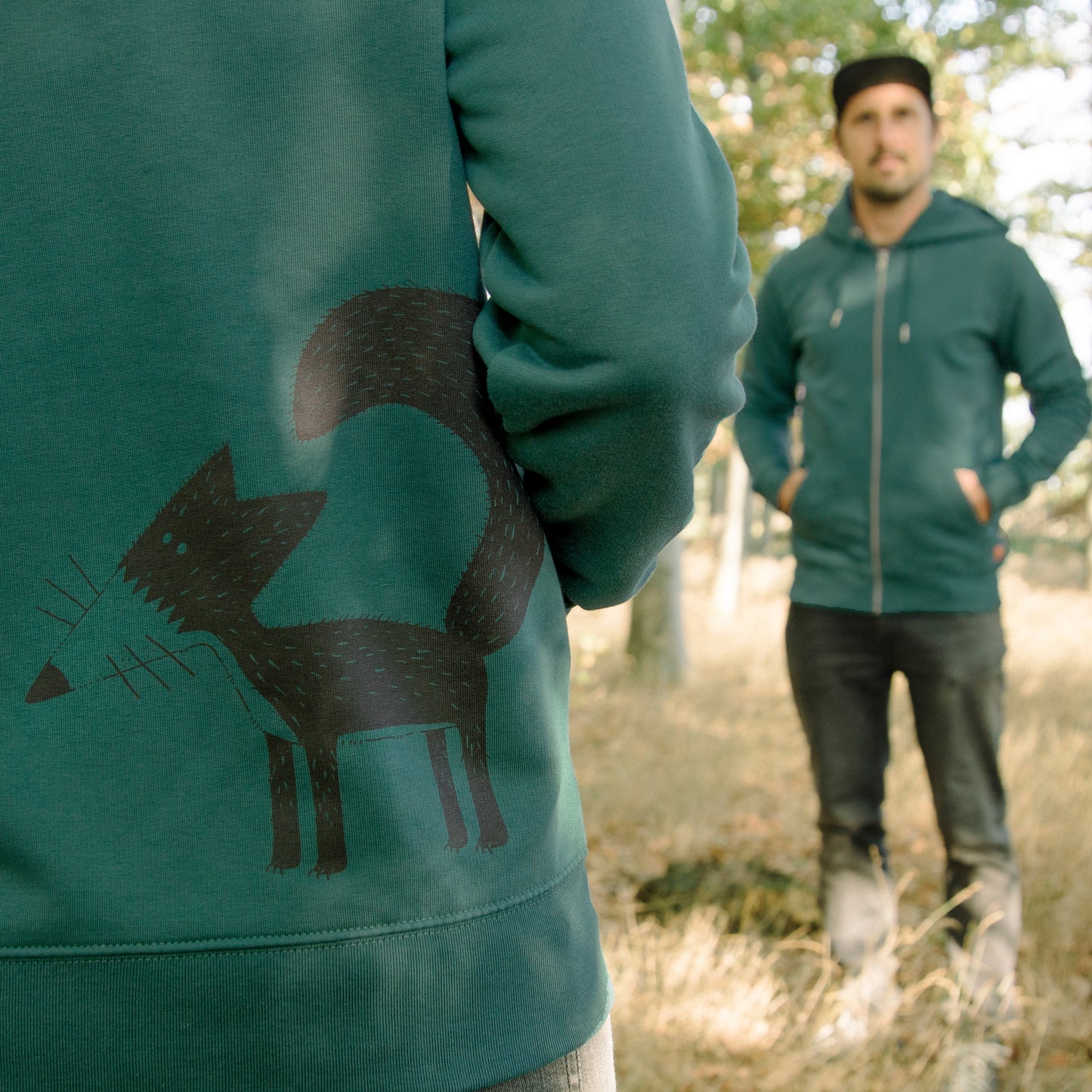 Franzi Fuchs Kapuzenjacke unisex in glazed green XXS-XXL