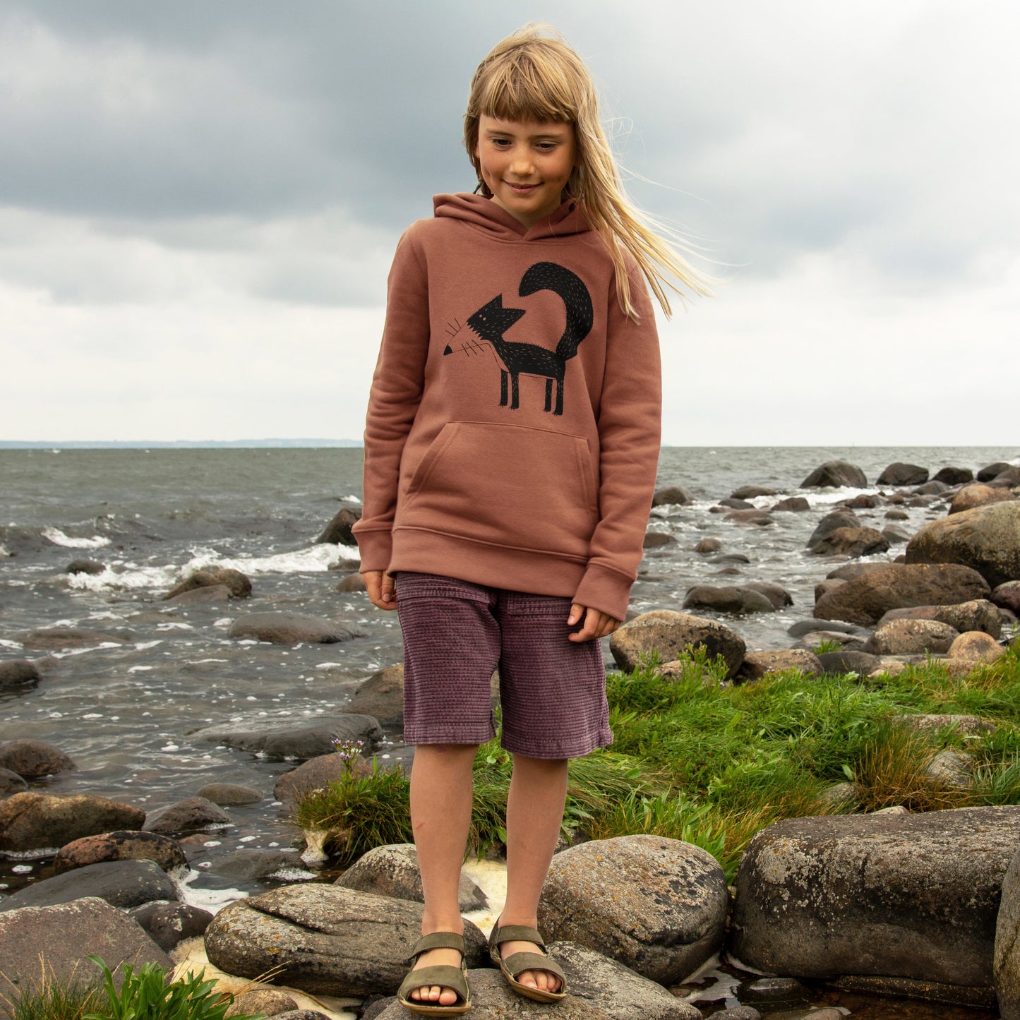 Franzi Fuchs hoodie in heritage brown