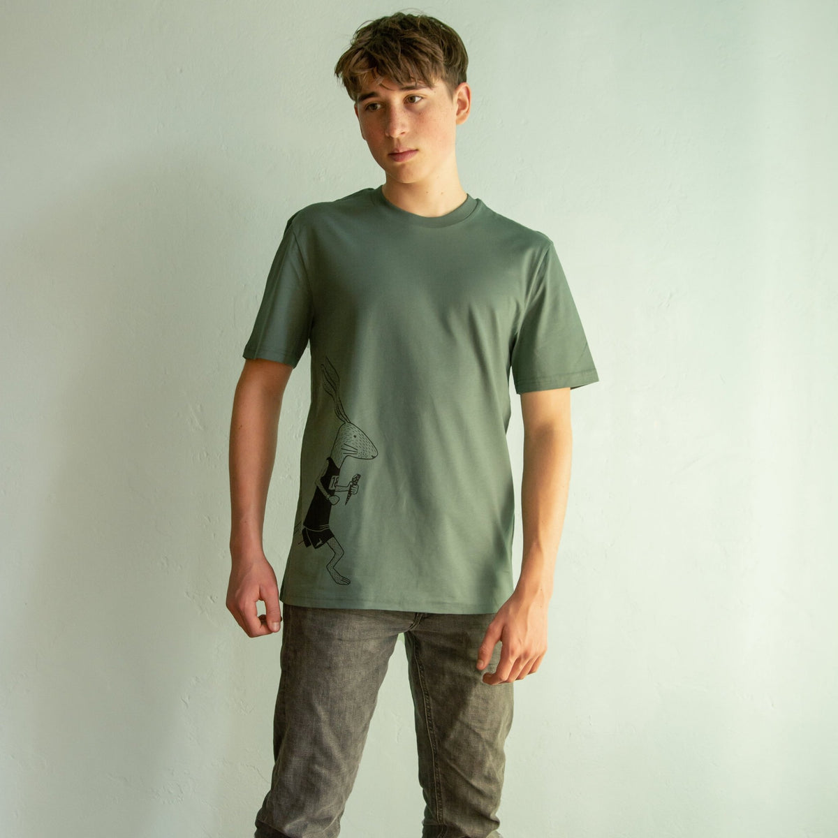 Laufhase T-Shirt unisex in green bay XS-XXL