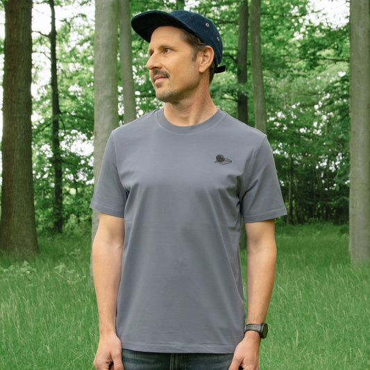Blaubeere T-Shirt in blue grey XS-XXL