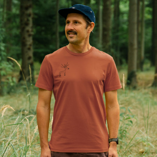 Ruben Ren T-Shirt in earthy red XS-XXL