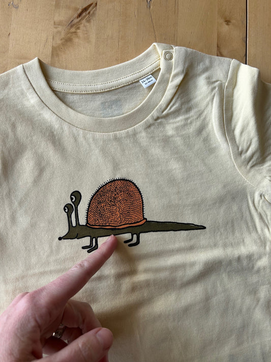 B-Ware Schnigel T-Shirt in butter yellow 92/98