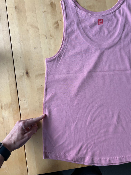 B-Ware Erdbeer Tank-Top in canyon pink M