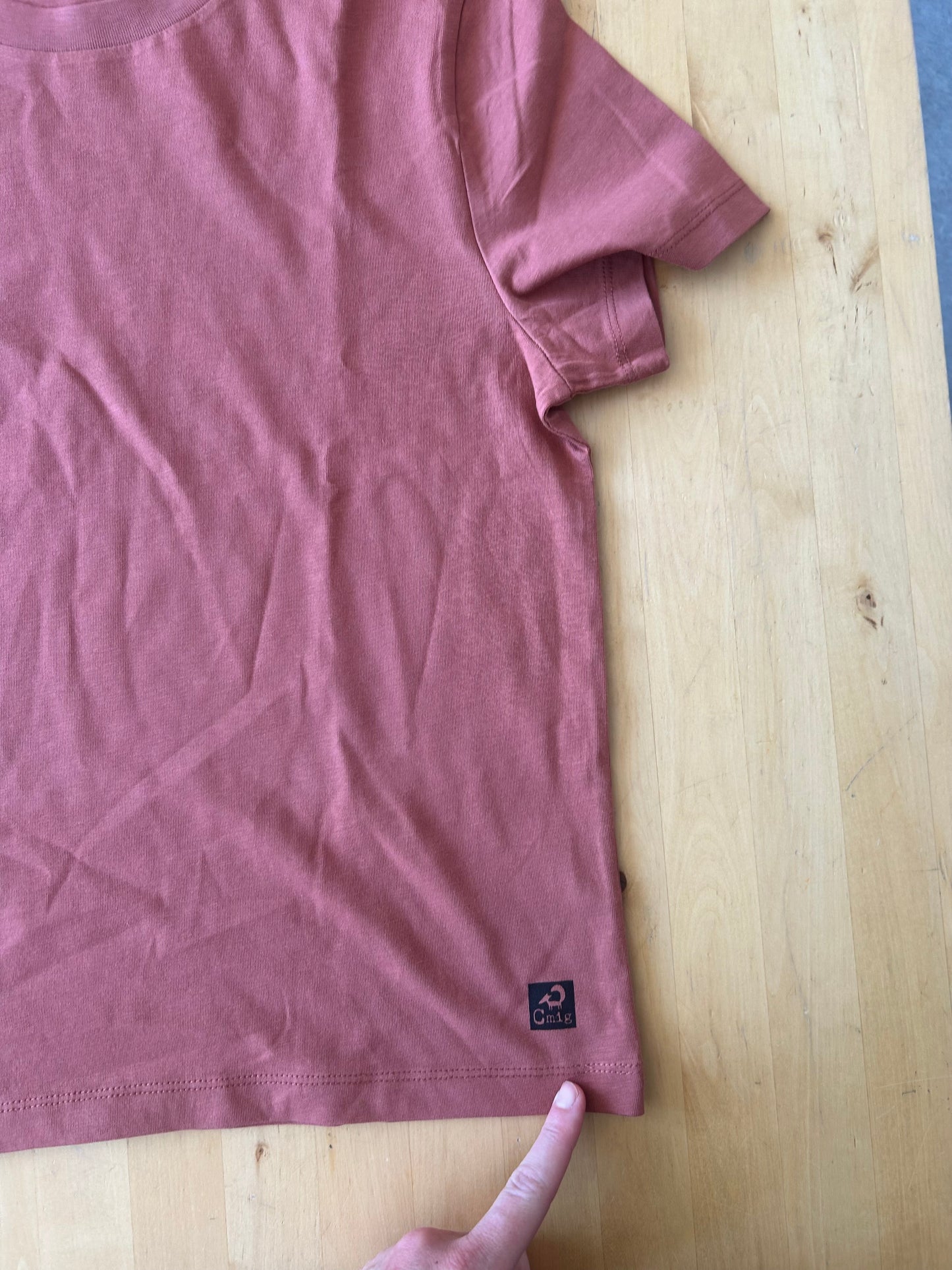 B-Ware Kaffee-Hörnchen T-Shirt in heritage brown S