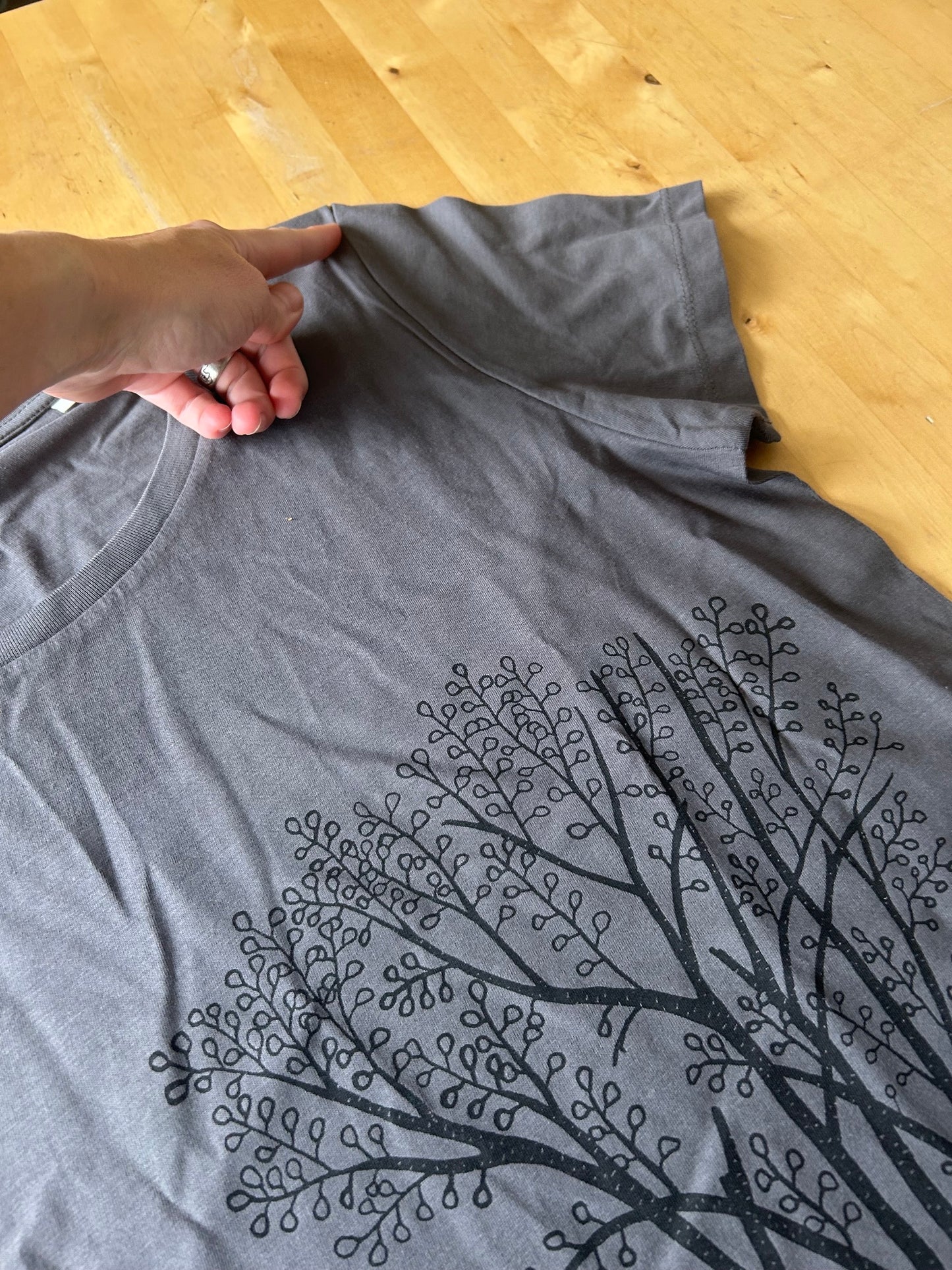 B-Ware Erle mit Elster T-Shirt in anthracite L
