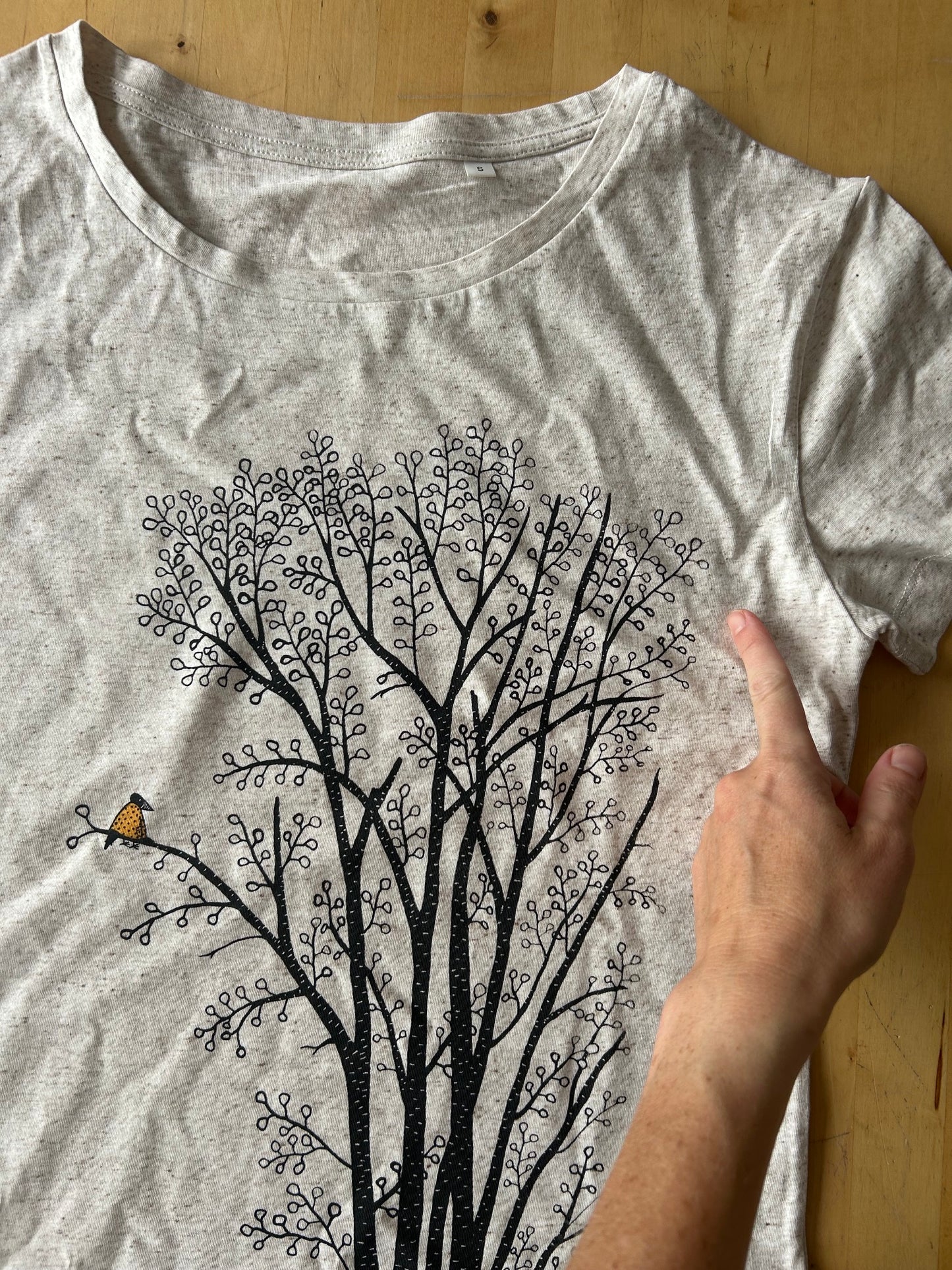 B-Ware Erle mit Elster T-Shirt in eco heather S