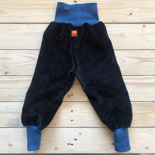 Baby Nickihose in schwarz / atlantic blue 80/86