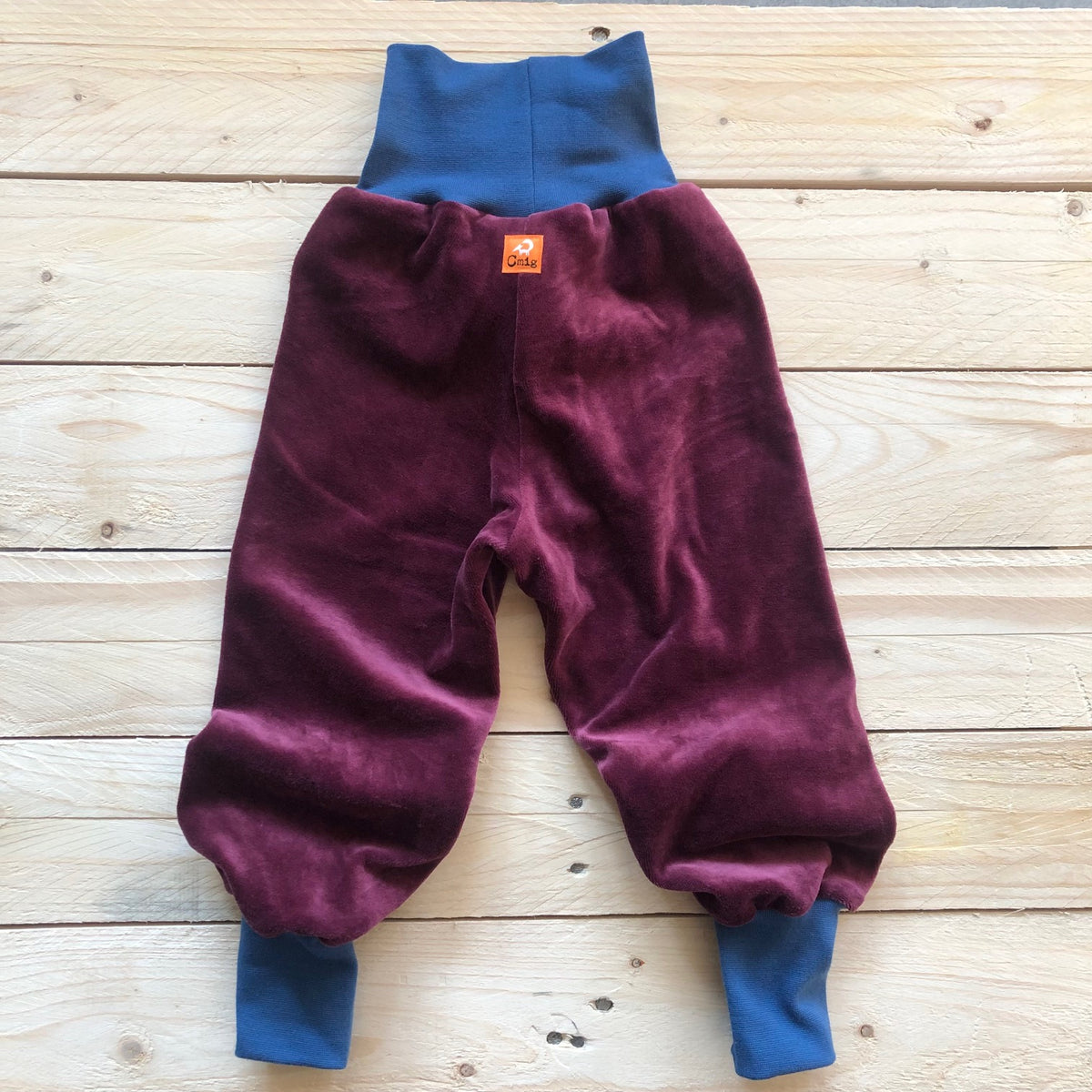 Baby Nickihose in berry / atlantic blue 67/74, 80/86