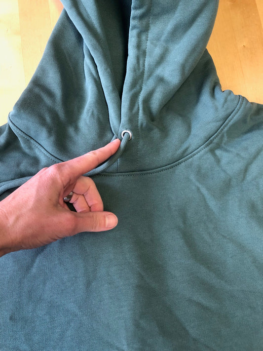B-Ware Erle mit Elster Hoodie unisex in green bay XL