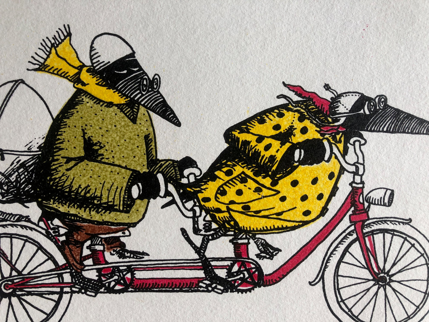 Tandem Siebdruck auf Papier