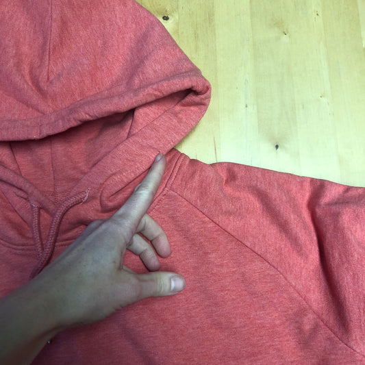 B-Ware Waldblumen Hoodie in mid heather red L