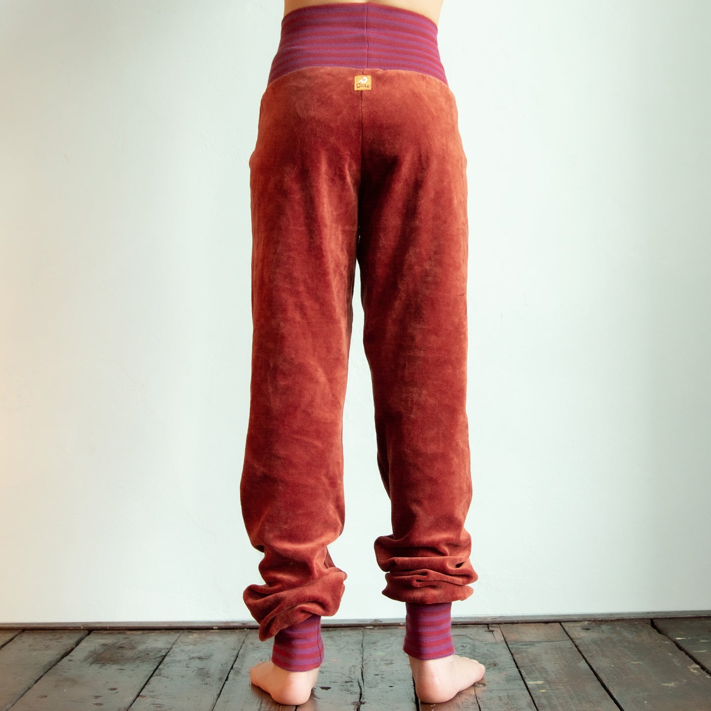 Kinder Nickihose in rost / rot-lila 92 -128