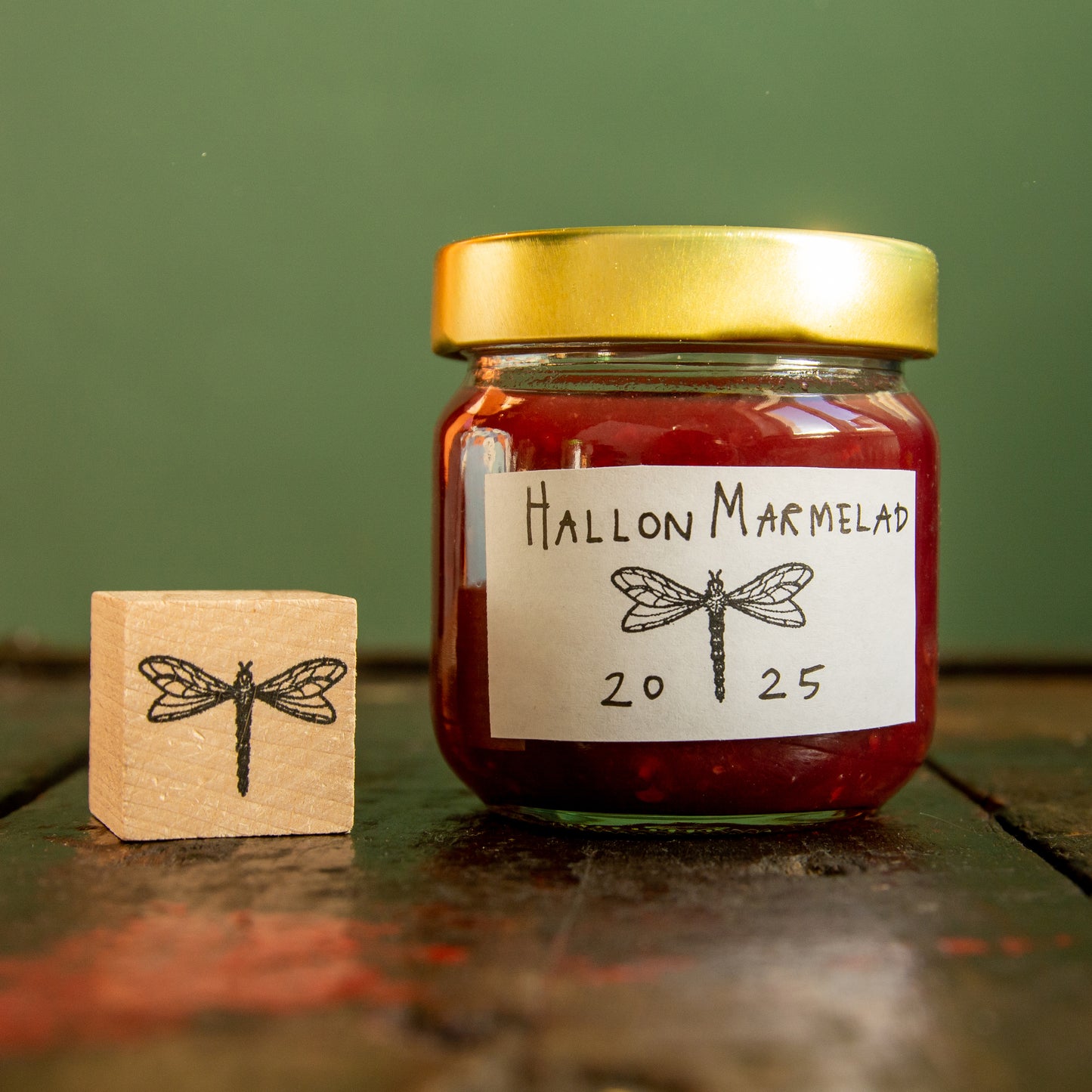 Libellen Stempel aus Buchenholz