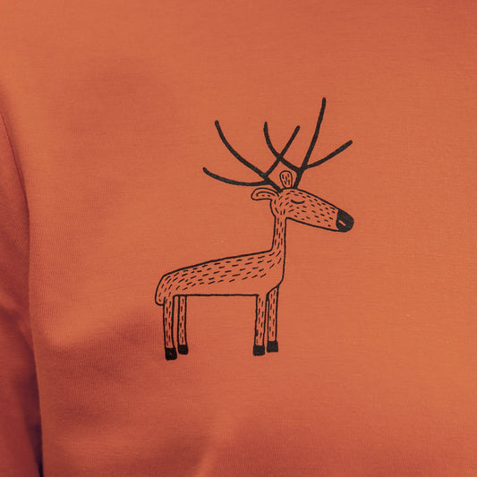 Ruben Ren T-Shirt in earthy red XS-XXL