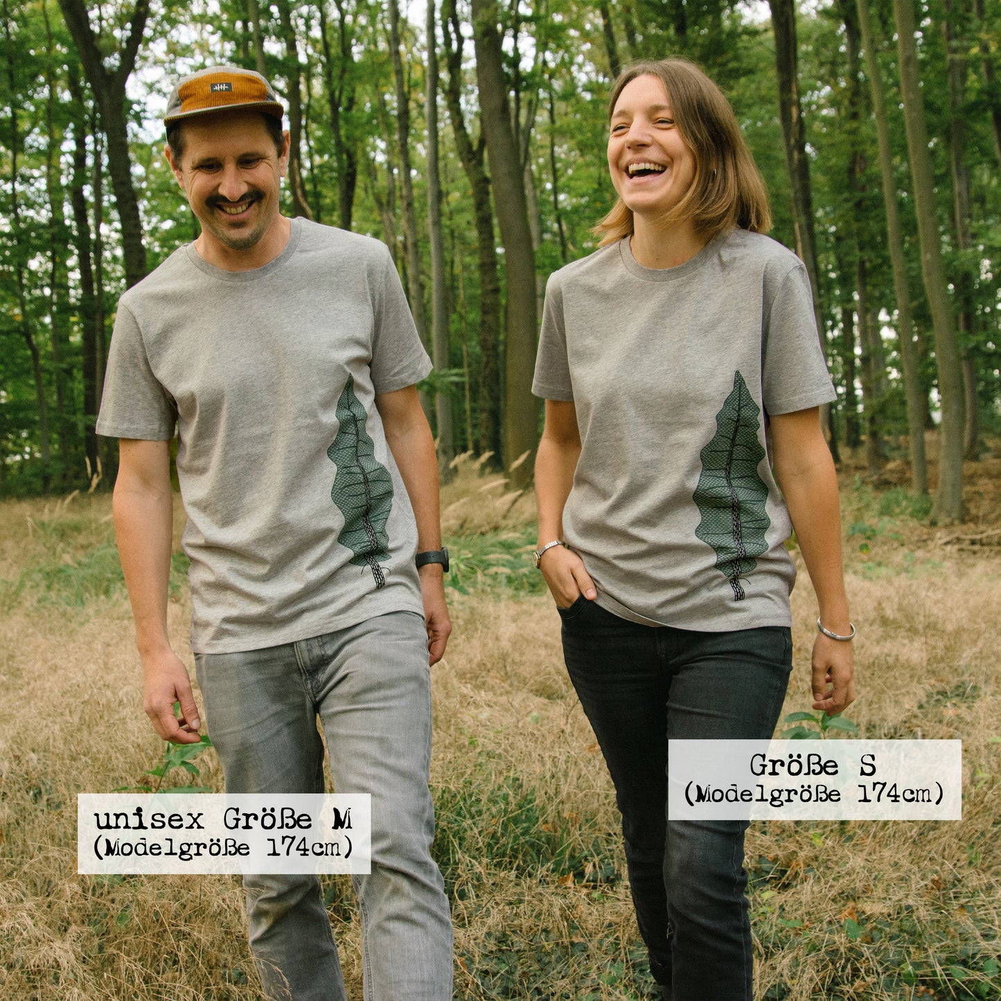 Tanne T-Shirt unisex in heather grey XS-XXL