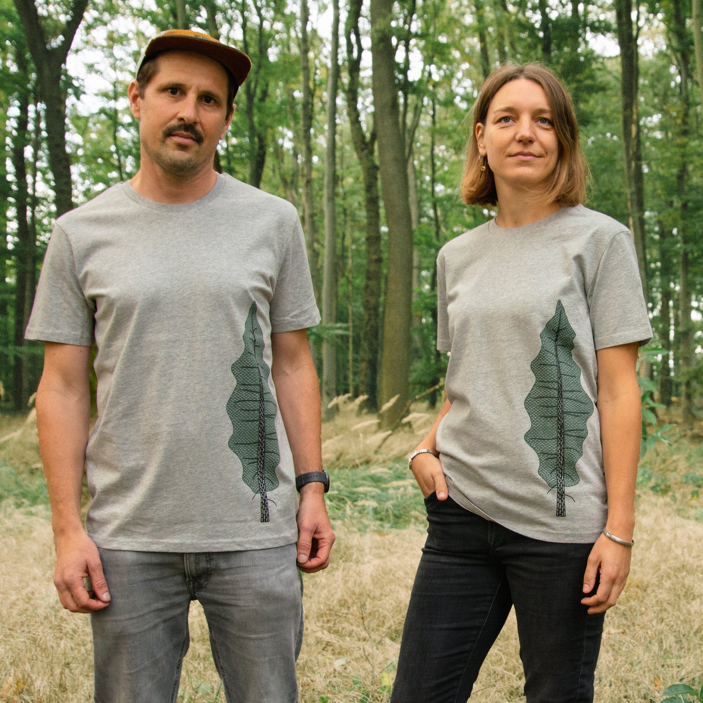 Tanne T-Shirt unisex in heather grey XS-XXL