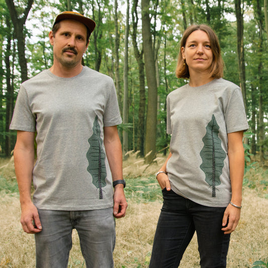 Tanne T-Shirt unisex in heather grey XS-XXL