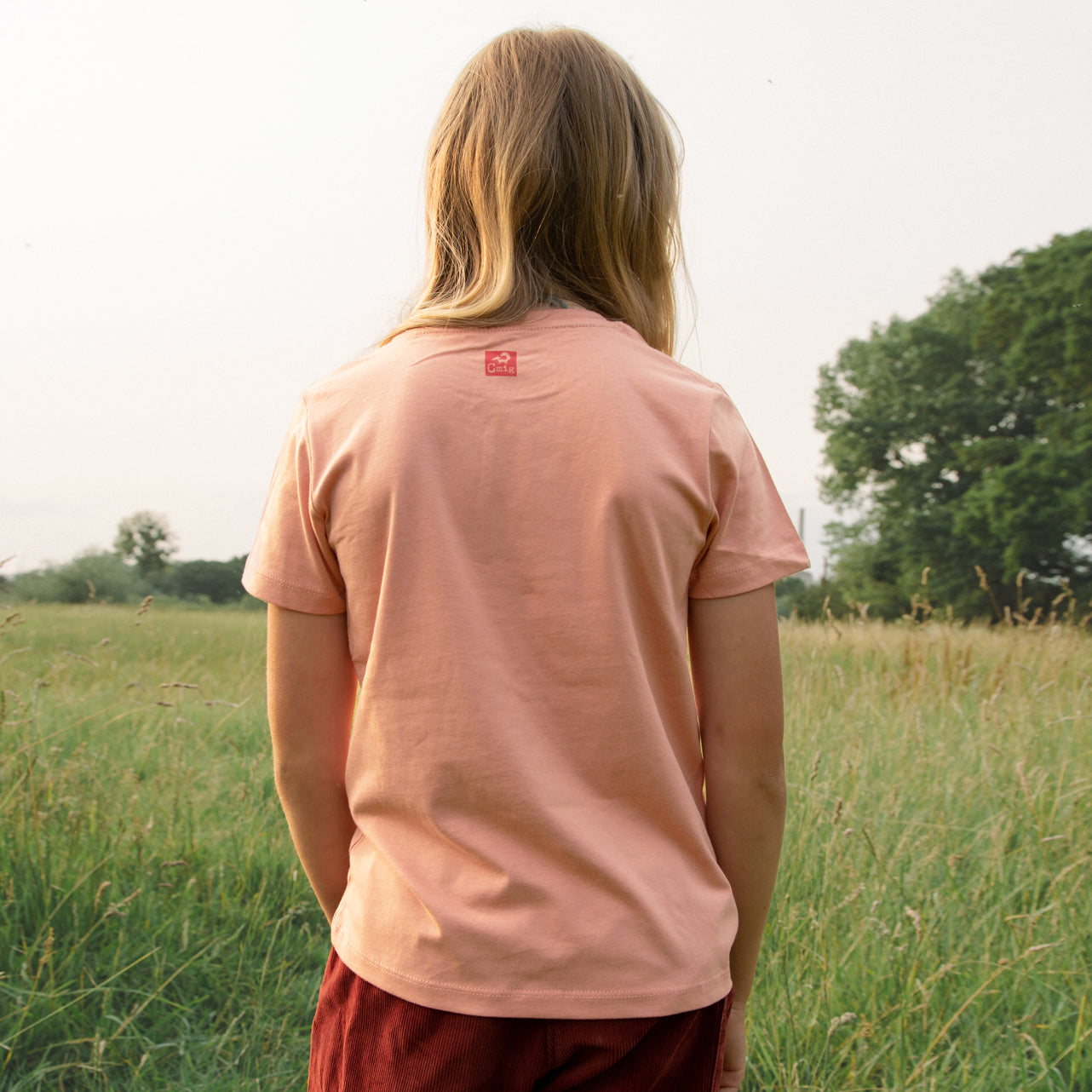 Erdbeer T-Shirt in fraiche peche 98-116, 152/158