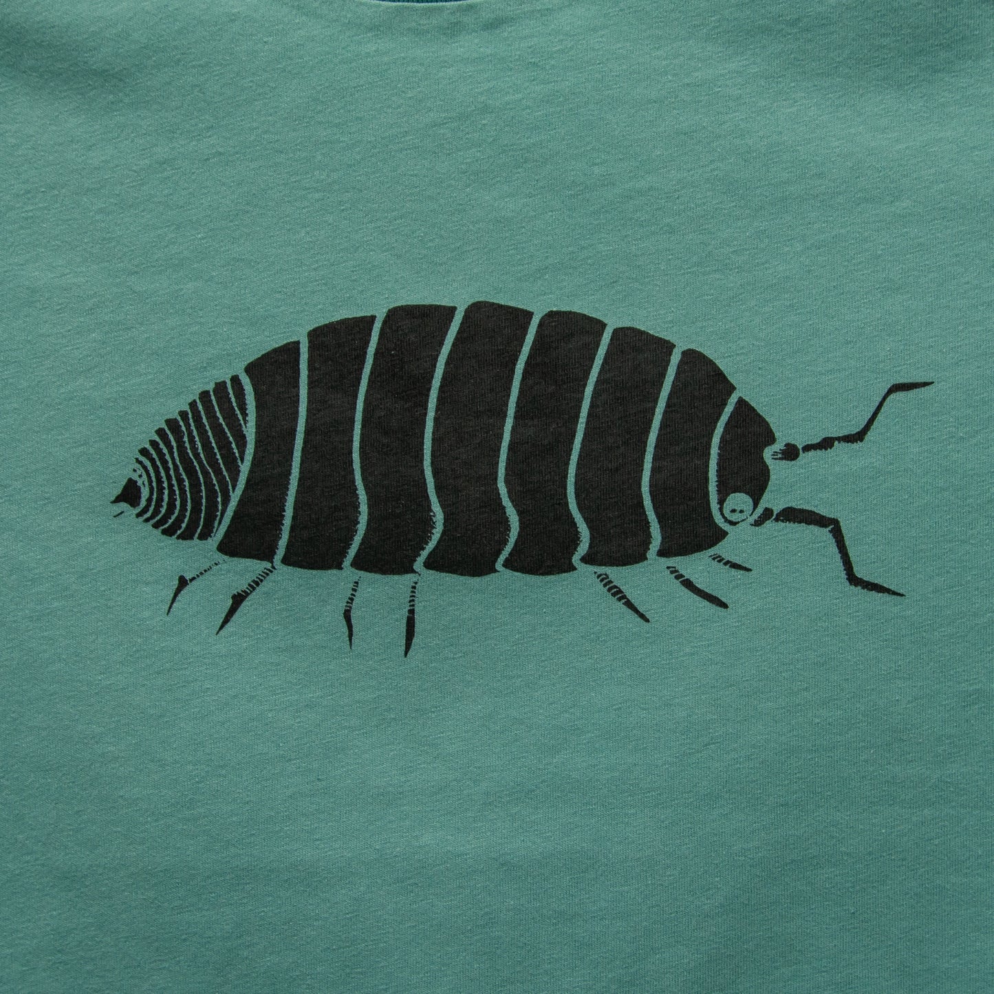 Kleinserie Greta Assel T-Shirt in teal monstera 98-140