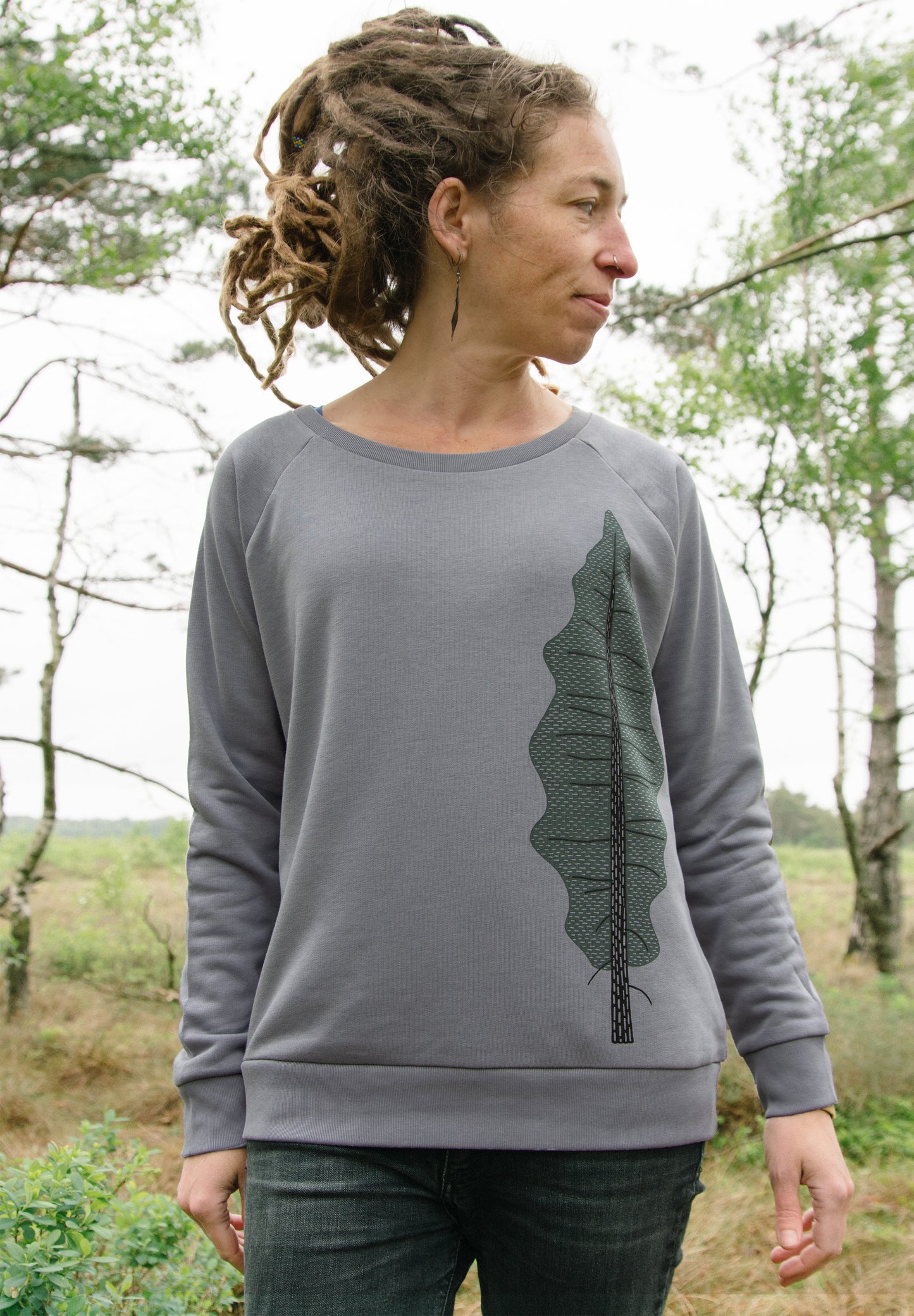 Tanne Pullover in lava grey XS-XL