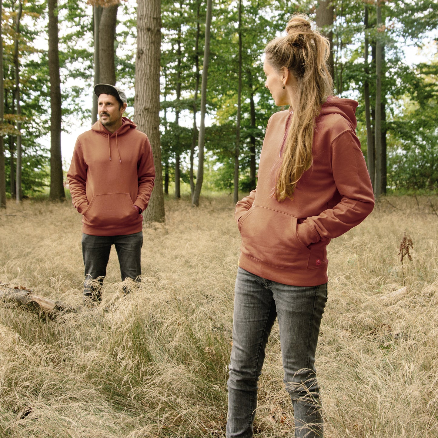 Reisewiesel Hoodie unisex in heritage brown XXS-XXL