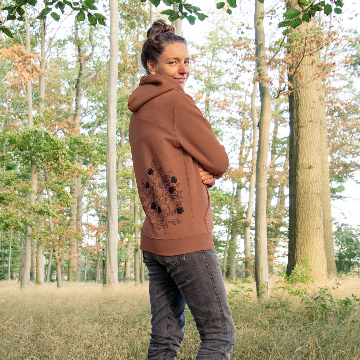 Blaubeer Hoodie unisex in heritage brown XXS - XXL