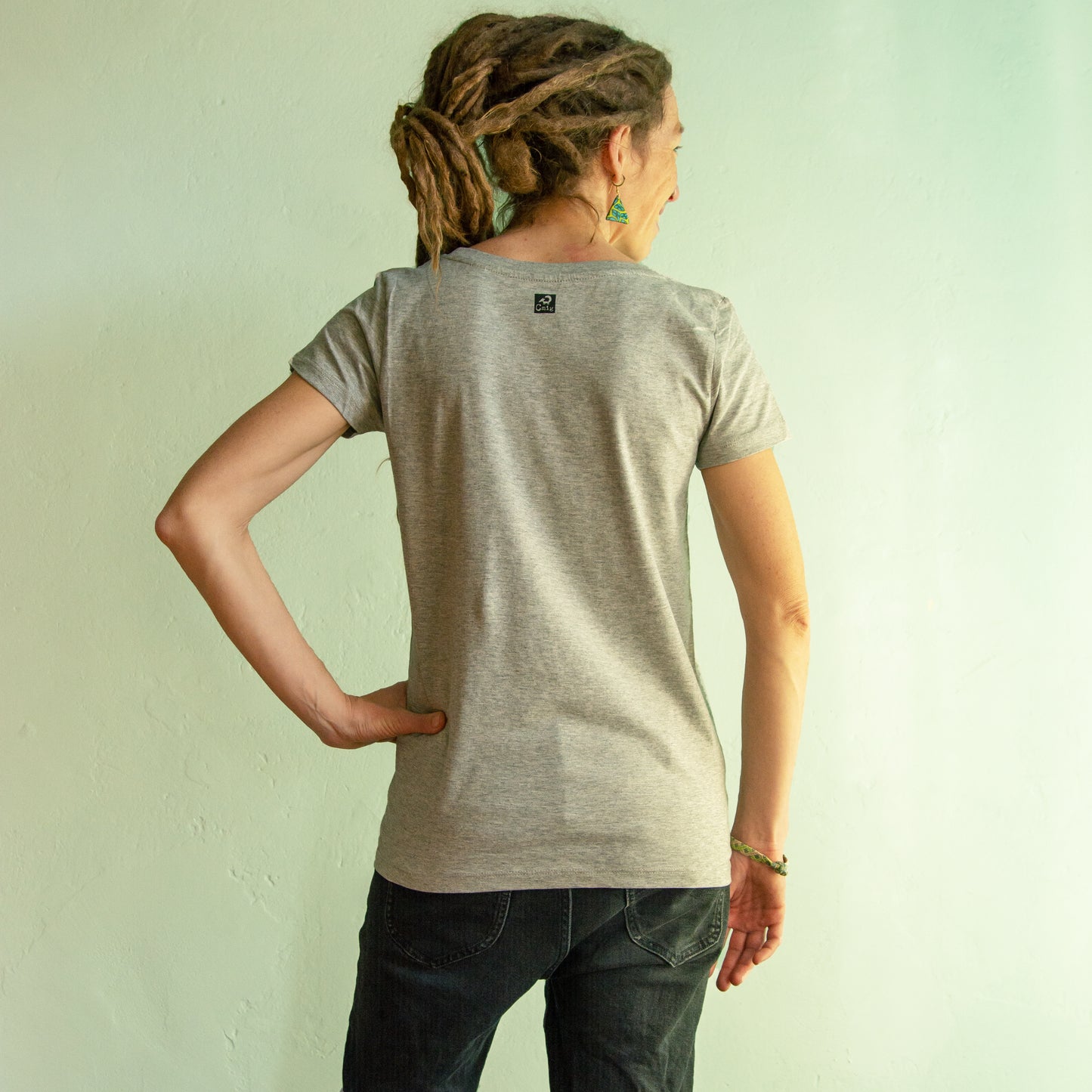 Laufhase T-Shirt in heather grey