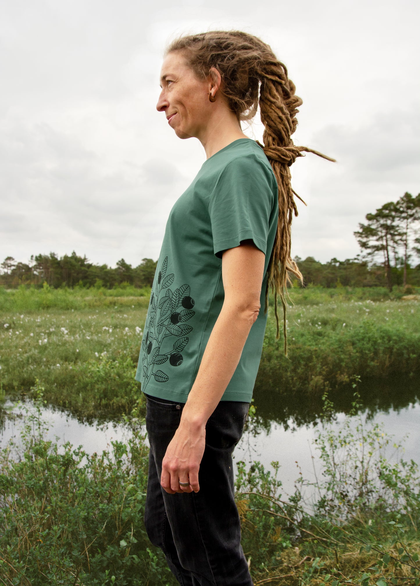 Blaubeer T-Shirt in green bay XS-XXL