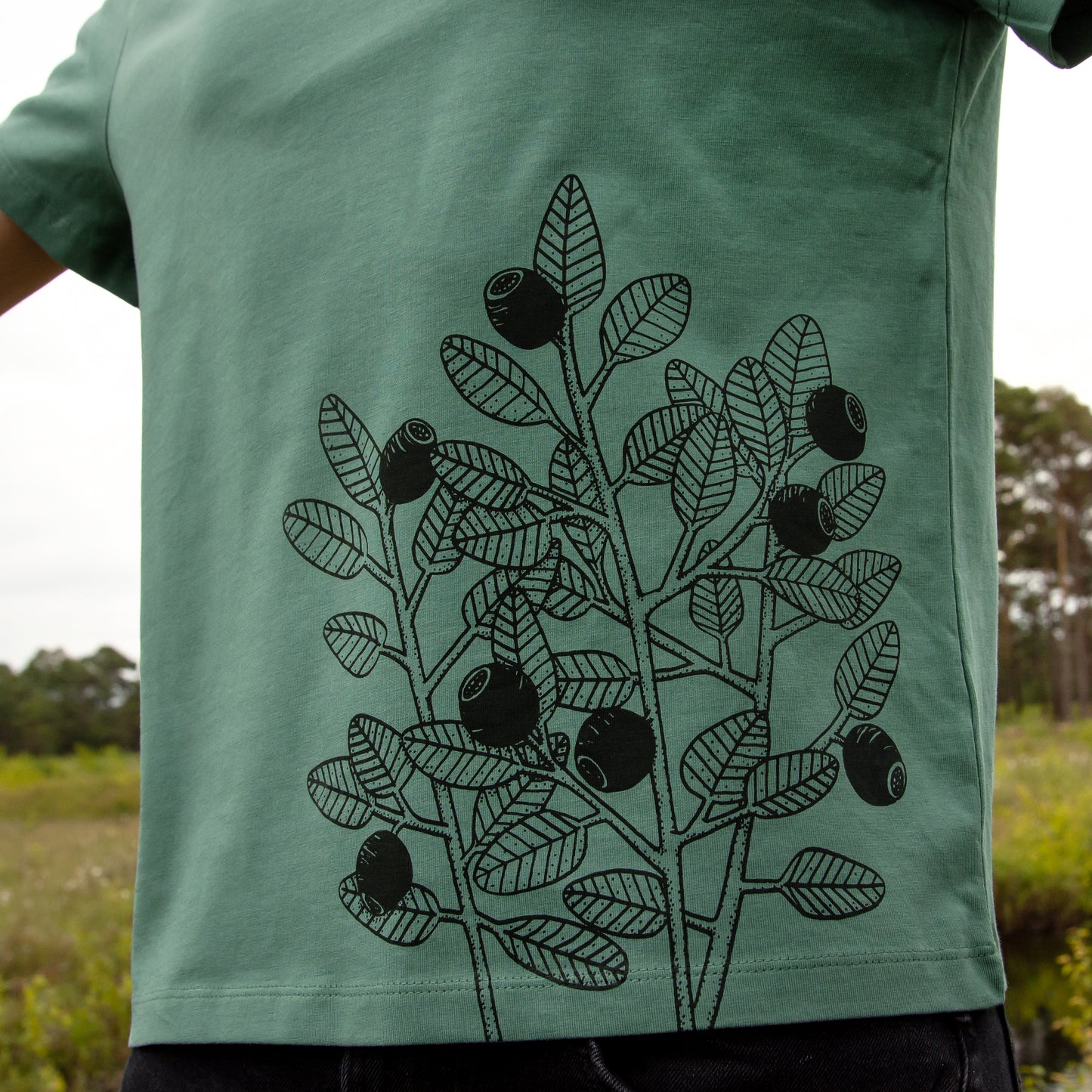 Blaubeer T-Shirt in green bay XS-XXL