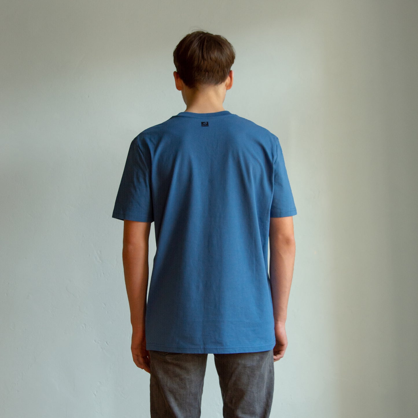 Laufhase T-Shirt unisex in mindful blue