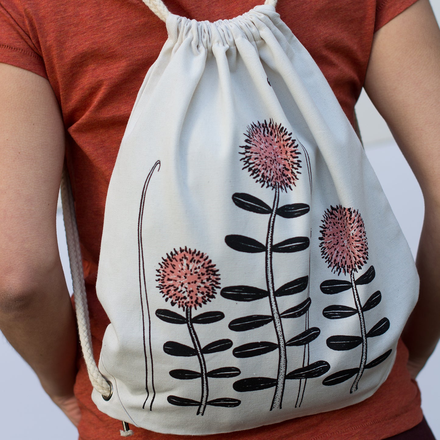 Waldblumen Beutel / Gym Bag in natural raw