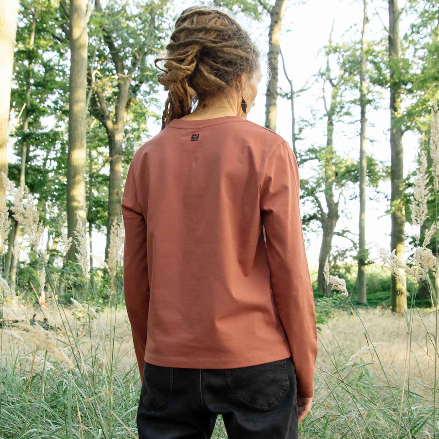 B-Ware Erle mit Elster Langarmshirt in heritage brown S
