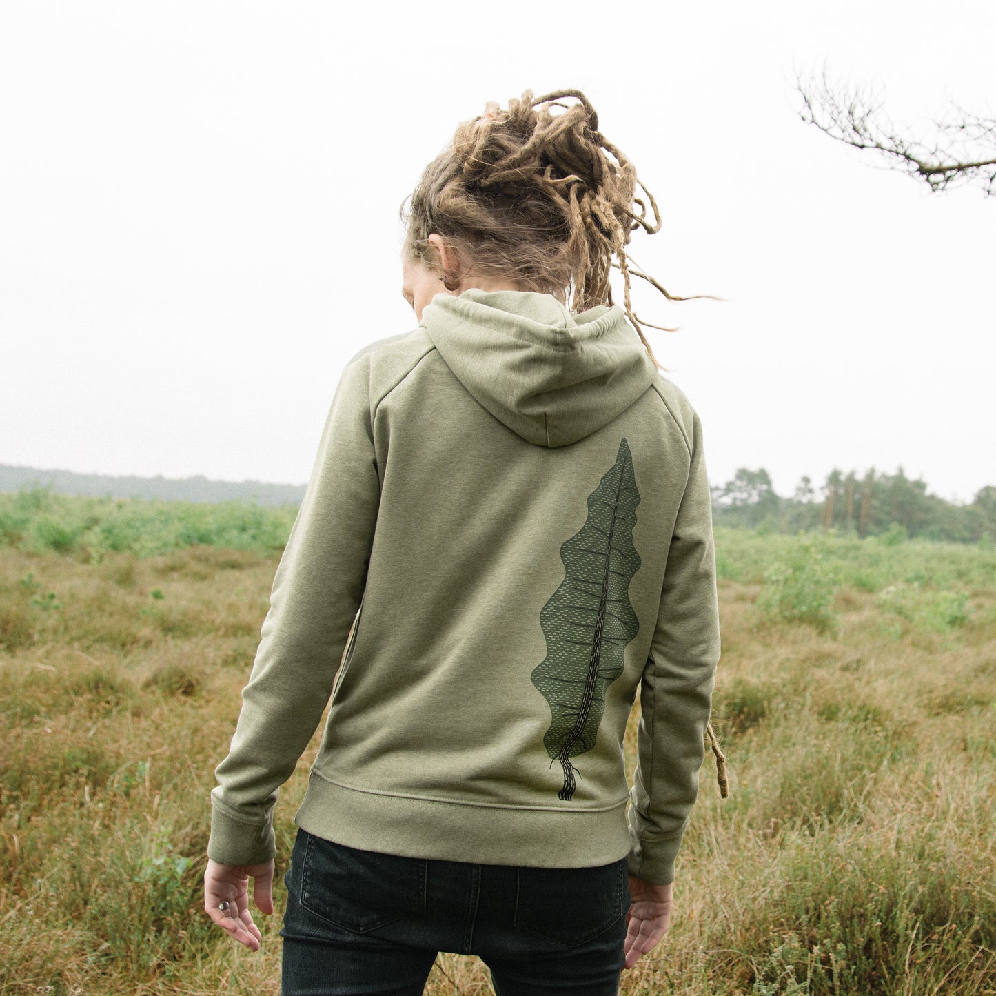 Tanne Hoodie in mid heather khaki