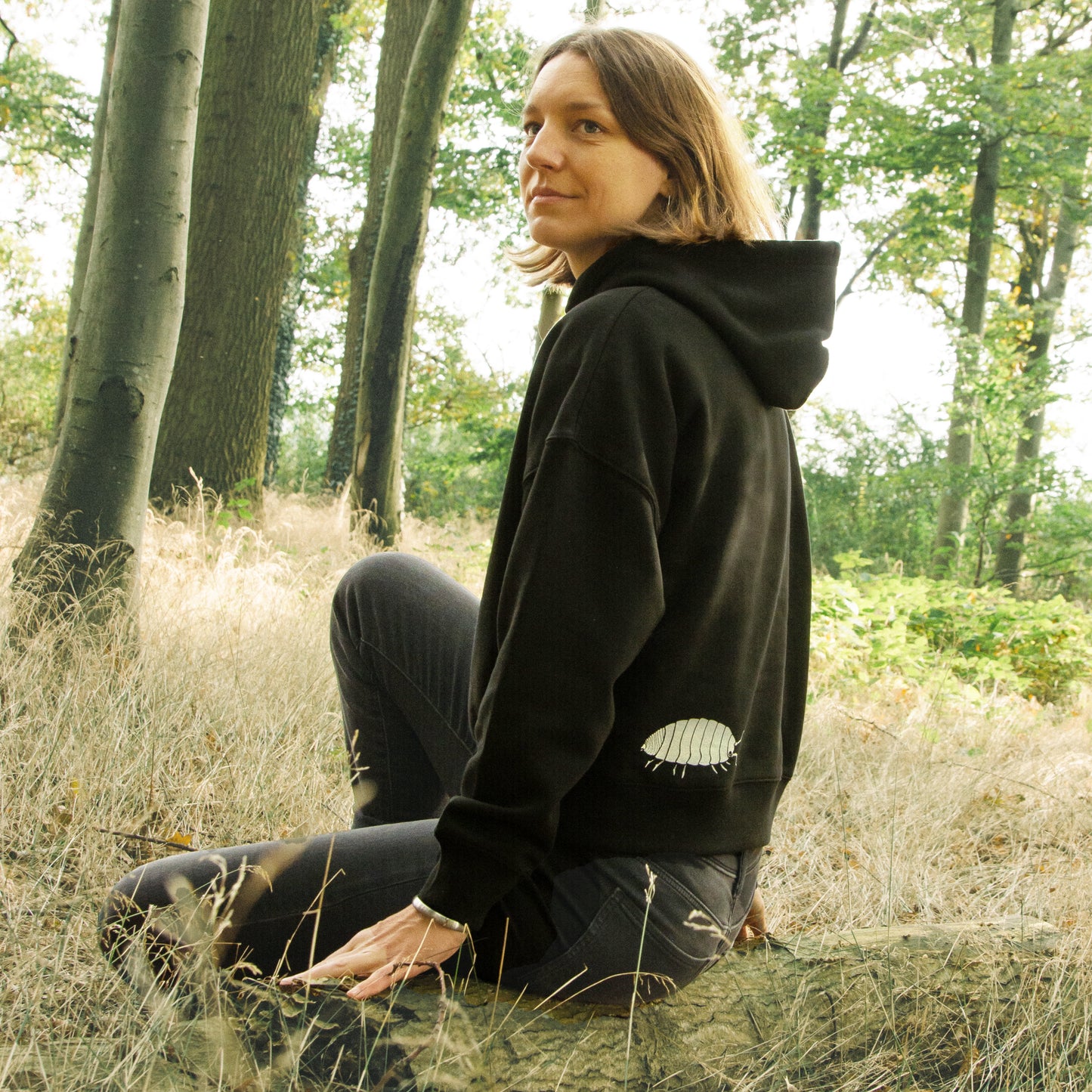 Assel Hoodie in schwarz